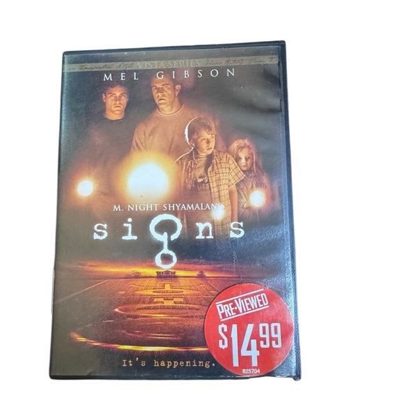 SIGNS on DVD Mel Gibson - Picture 1 of 3